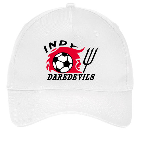 Indianapolis Daredevils Twill Cap ASL Soccer Team Fan Apparel color White