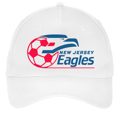 New Jersey Eagles Twill Cap ASL Soccer Team Fan Apparel color White