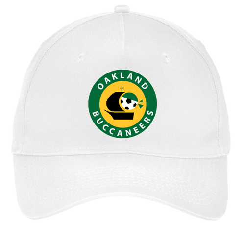 Oakland Buccaneers Twill Cap ASL Soccer Team Fan Apparel color White