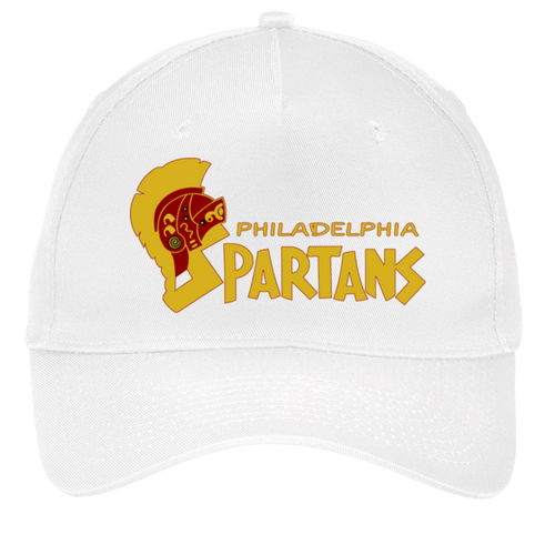 Philadelphia Spartans Twill Cap ASL Soccer Team Fan Apparel color White