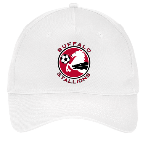 Buffalo Stallions Twill Cap MISL Soccer Team Fan Apparel color White