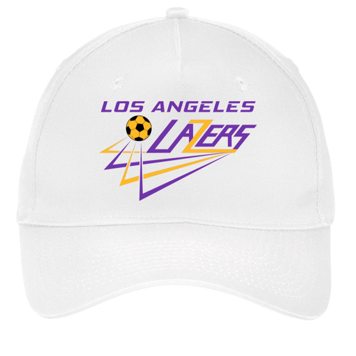 Los Angeles Lazers Twill Cap MISL Soccer Team Fan Apparel color White
