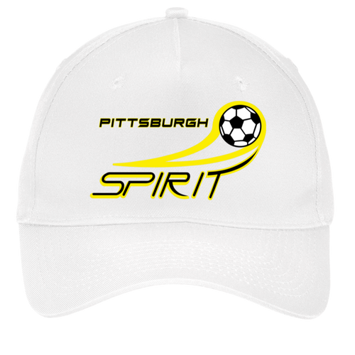 Pittsburgh Spirit Twill Cap MISL Soccer Team Fan Apparel color White