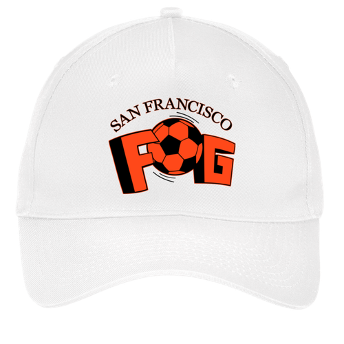 San Francisco Fog Twill Cap MISL Soccer Team Fan Apparel color White