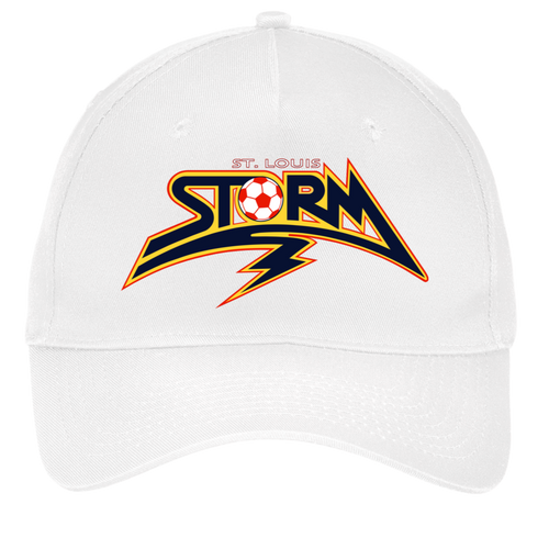St. Louis Storm Twill Cap MISL Soccer Team Fan Apparel color White