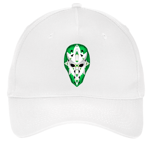 Gary Edwards Goalie Mask Twill Cap NHL Hockey Minnesota North Stars color White