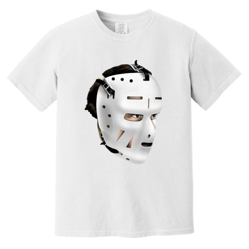 Boston Goalie NHL Ed Johnston Mask T-shirt color White