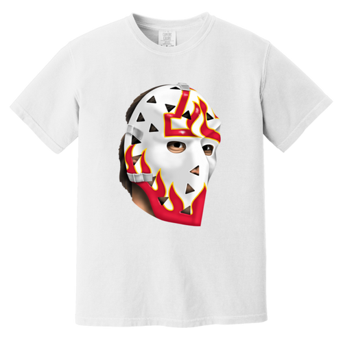 Atlanta Goalie Mask T-shirt Heavyweight Ice Hockey Player color White