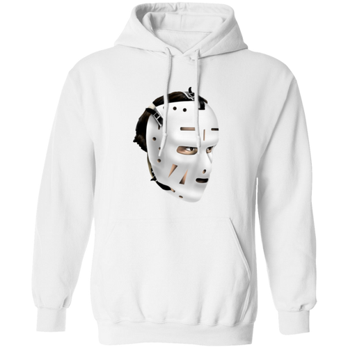 Boston Bruins NHL Ed Johnston Goalie Mask Hoodie Pullover Classic color White