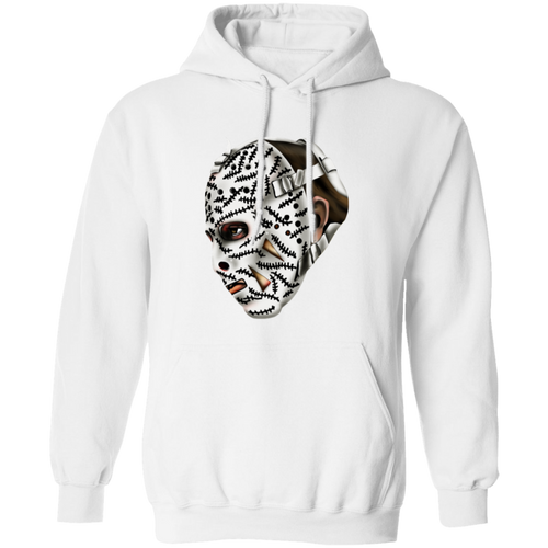 Boston Bruins NHL Gerry Cheevers Goalie Mask Hoodie Pullover color White
