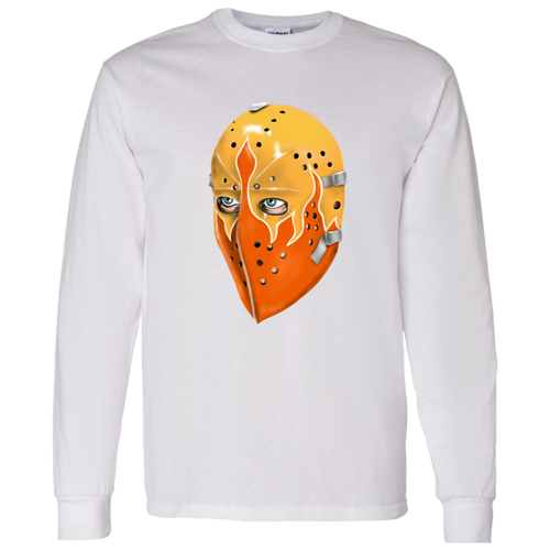 Philadelphia Blazers Goalie Mask Long Sleeve Shirt WHA Hockey in White