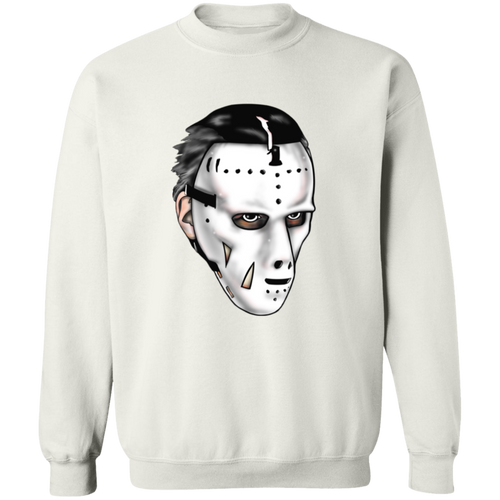 New York Rangers NHL Ed Giacomin Goalie Mask Sweatshirt Crewneck Pullover color White