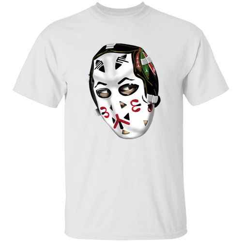 Chicago Blackhawks NHL Murray Bannerman Goalie Mask T-shirt color White