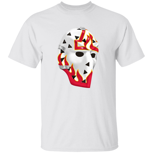 Atlanta Flames NHL Phil Myre Goalie Mask T-shirt color White