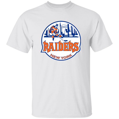 New York Raiders WHA Hockey Short Sleeve Tee Shirt in White