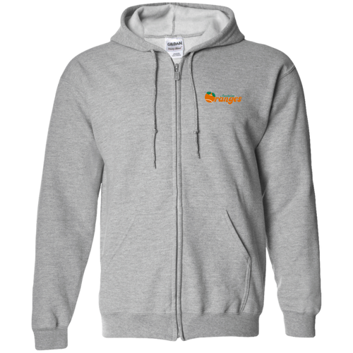 Anaheim Oranges Full Zip Hoodie WTT Tennis in Sport Grey Front