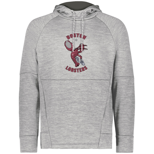 Boston Lobsters WTT Tennis Performance Fleece Hoodie in Athletic Grey
