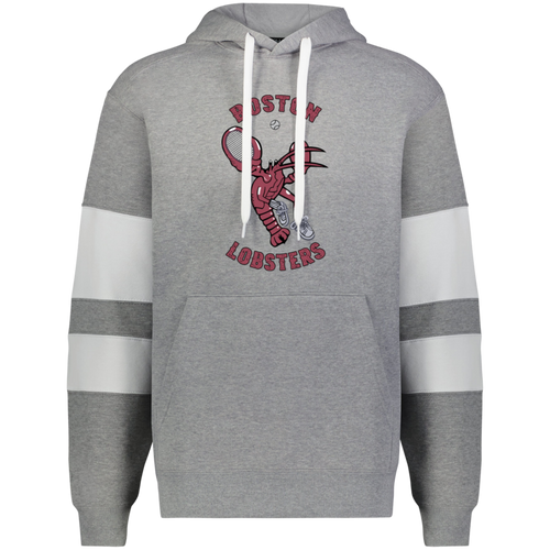 Boston Lobsters WTT Tennis Athletic Fleece Hoodie in Charcoal Heather/White