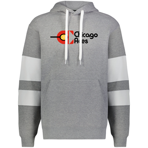 Chicago Aces WTT Tennis Athletic Fleece Hoodie in Charcoal Heather/White