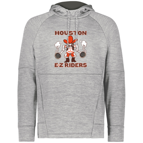 Houston E-Z Riders WTT Tennis Performance Fleece Hoodie in Athletic Grey