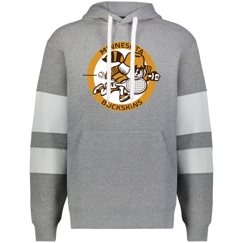 Minnesota Buckskins WTT Tennis Athletic Fleece Hoodie in Charcoal Heather/White