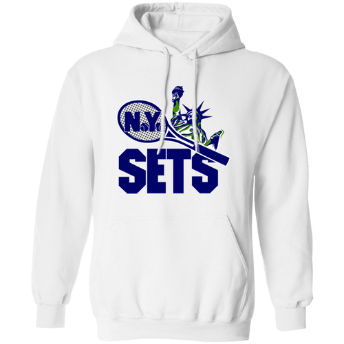 Vintage New York Sets pullover hoodie featuring vintage WTT tennis team logo in white