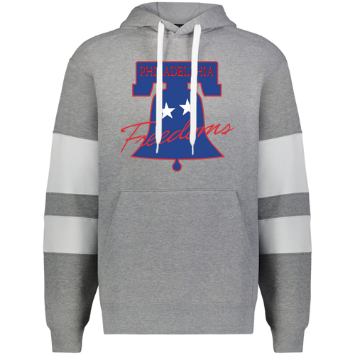 Philadelphia Freedoms WTT Tennis Athletic Fleece Hoodie in Charcoal Heather/White