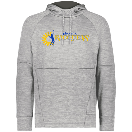 Phoenix Racquets WTT Tennis Performance Fleece Hoodie in Athletic Grey