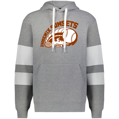 Phoenix Sunsets WTT Tennis Athletic Fleece Hoodie in Charcoal Heather/White