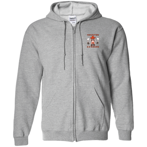 Houston E-Z Riders Full Zip Hoodie WTT Tennis in Sport Grey Front