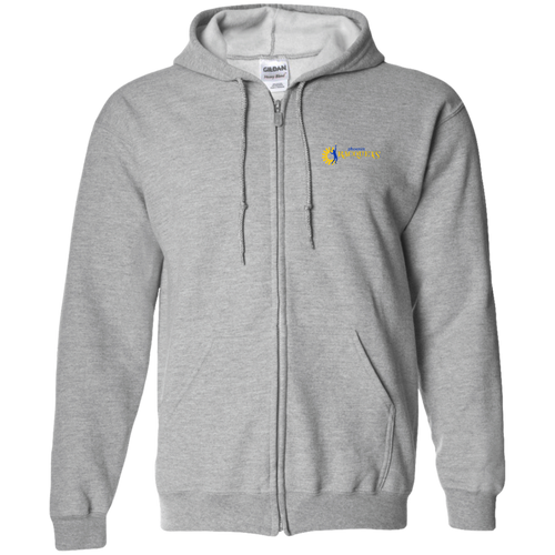 Phoenix Racquets Full Zip Hoodie WTT Tennis in Sport Grey Front