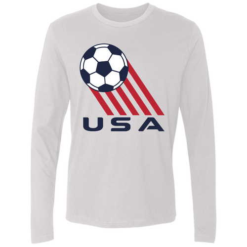 USA Soccer Team Long Sleeve Shirt Legend color White