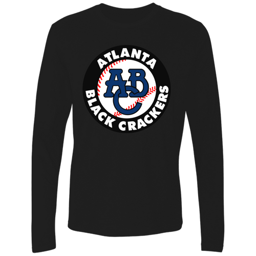 Atlanta Black Crackers Long Sleeve Shirt Negro League Baseball Color Black