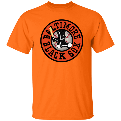 Baltimore Black Sox T-shirt Negro League Baseball color Safety Orange