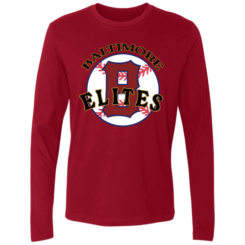 Baltimore Elites Long Sleeve Shirt Negro League Baseball color Cardinal Red