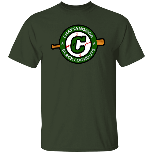Chattanooga Black Lookouts T-shirt Negro League Baseball color Forest Green
