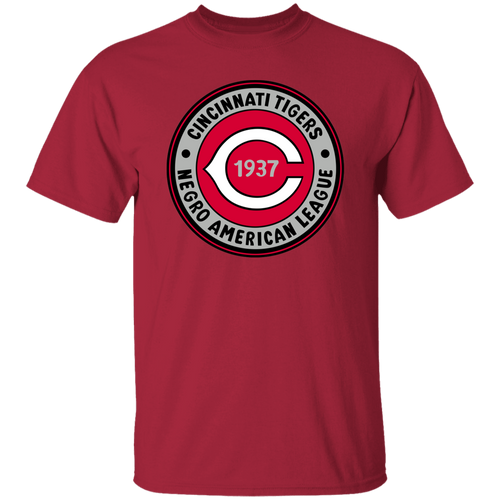 Cincinnati Tigers T-shirt Negro League Baseball color Cardinal Red