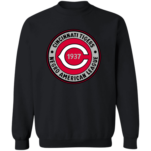 Cincinnati Tigers Sweatshirt Crewneck Negro League Baseball color Black