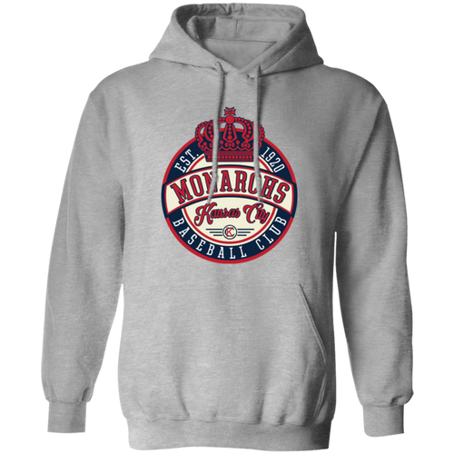 Kansas City Monarchs Hoodie Pullover Negro League Baseball color Sport Grey