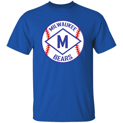 Milwaukee Bears T-shirt Negro League Baseball color Royal Blue