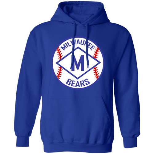 Milwaukee Bears Hoodie Pullover Negro League Baseball color Royal Blue