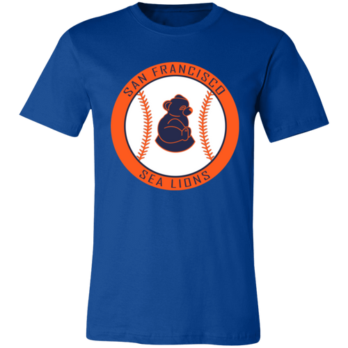 San Francisco Sea Lions T-shirt Negro League Baseball color Royal Blue