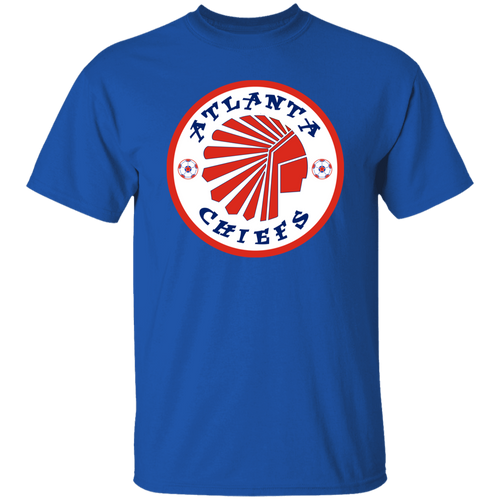 Atlanta Chiefs T-shirt Classic NASL Soccer color Royal Blue