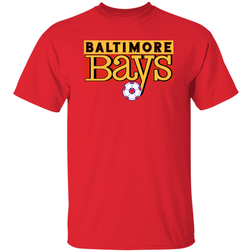 Baltimore Bays T-shirt Classic NASL Soccer color Red