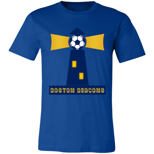 Boston Beacons T-shirt Premium NASL Soccer color Royal Blue