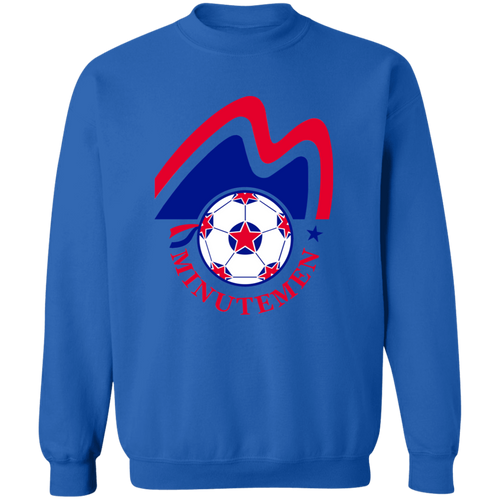 Boston Minutemen Sweatshirt Classic Crewneck NASL Soccer color Royal Blue