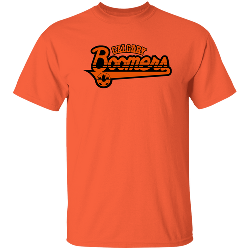 Calgary Boomers T-shirt Classic NASL Soccer color Orange