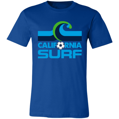 California Surf T-shirt Premium NASL Soccer color Royal Blue