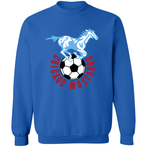 Chicago Mustangs Sweatshirt Classic Crewneck NASL Soccer color Royal Blue