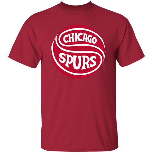 Chicago Spurs T-shirt Classic NASL Soccer color Cardinal Red